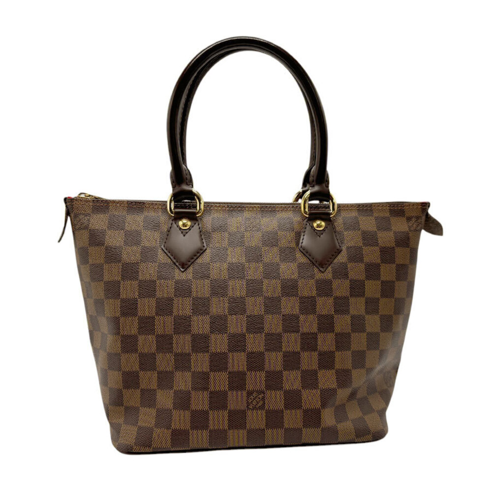Louis Vuitton Damier Saleya Handbag Canvas Ebene